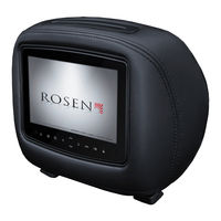 Rosen Dual Mutimedia Headrest Replacement Entertainment System Owner's Manual