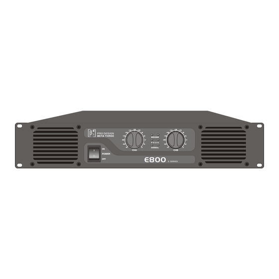 Elder Audio Beta Three E200 User Manual
