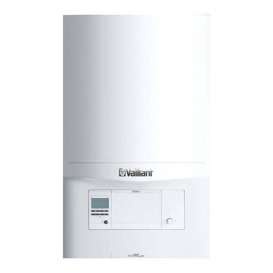 Vaillant ecoTEC pro Installation And Maintenance Instructions Manual