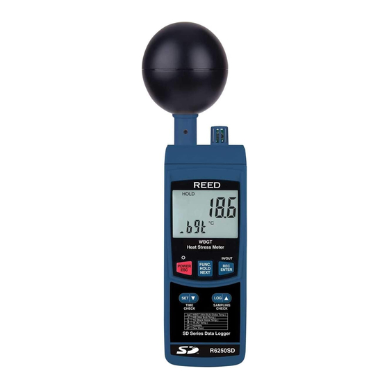 Reed Instruments R6250SD Instruction Manual