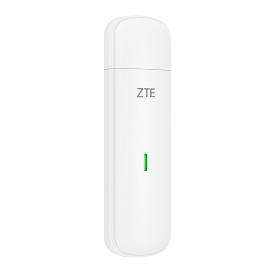 Zte MF833V Quick Start Manual