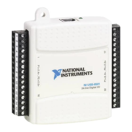 National Instruments NI USB-6501 Quick Start