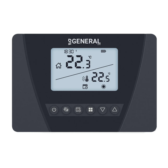 GENERAL LIFE ARUNA 302S RF - Digital Room Thermostat Manual