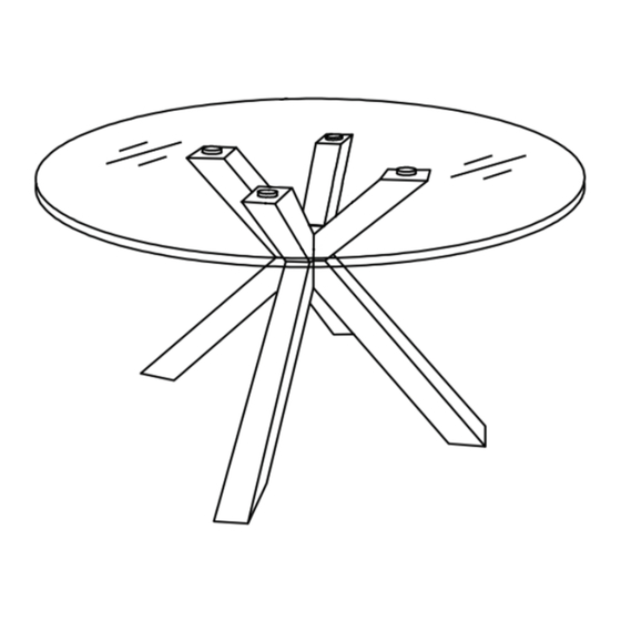 FURNITURE AND CHOICE Hatton Dining Table Assembly Instructions Manual