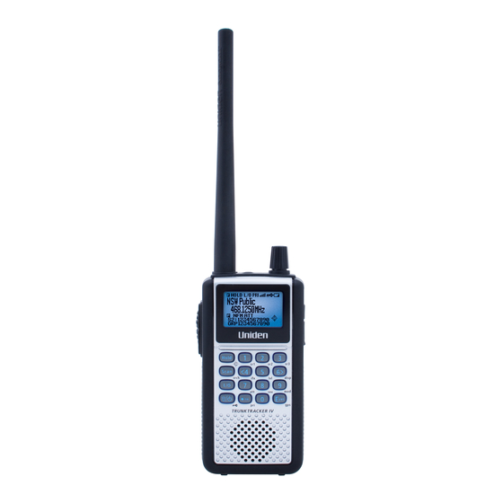 Uniden UBCD396XT Owner's Manual