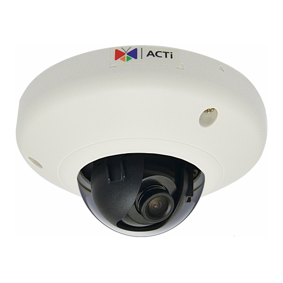 ACTi E92 Hardware User Manual