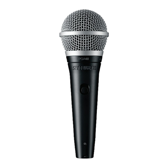 Shure PGA 48 User Manual