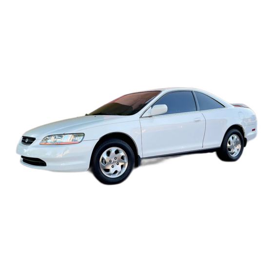 Honda 1999 Accord Coupe Owner's Manual