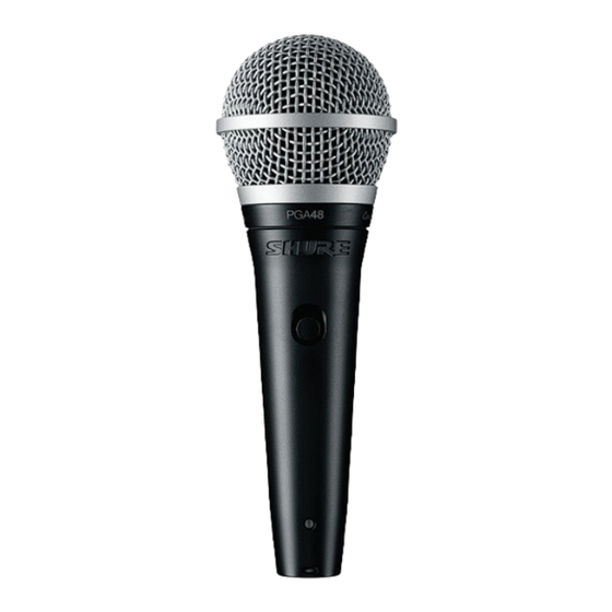 Shure PGA 48 User Manual