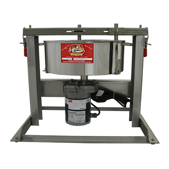 Leader Maple Cream Machine Manual