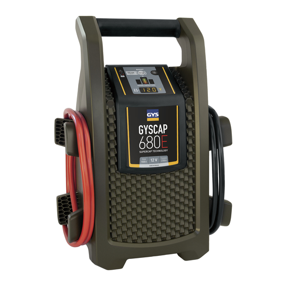 GYS GYSCAP 680E Operating Manual