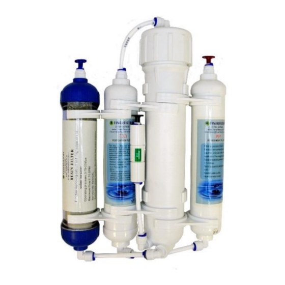 Finerfilters RO-H-50G Installation And Maintenance Manual