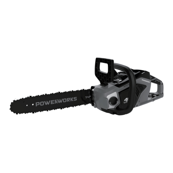 User Manuals: Power works CSF401 Chainsaw