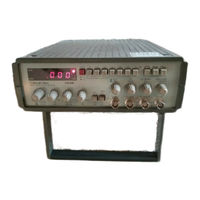 Wavetek FG3B Operator's Manual