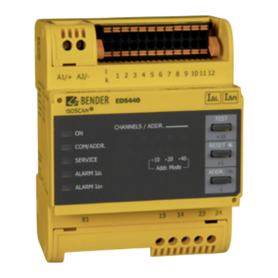 Bender ISOSCAN EDS44 Series Quick Start Manual