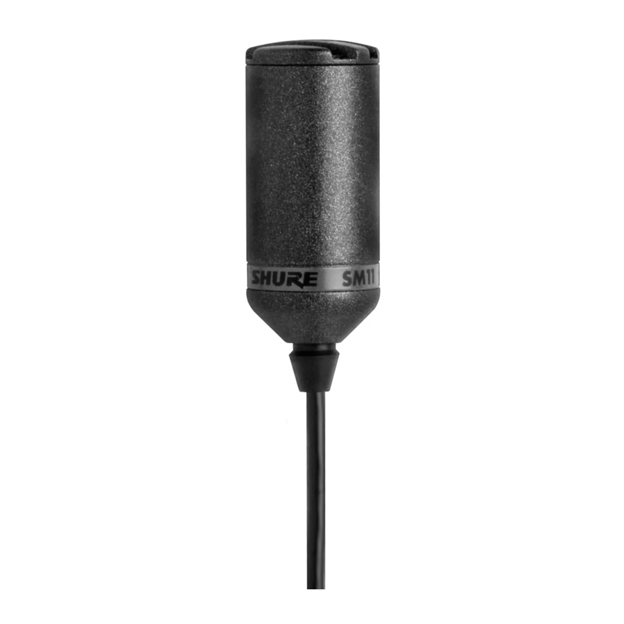 Shure SM11 Manual