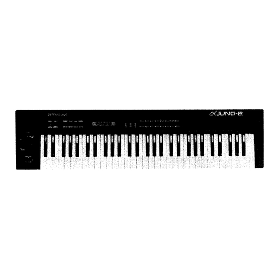 Roland a JUNO-2 Owner's Manual