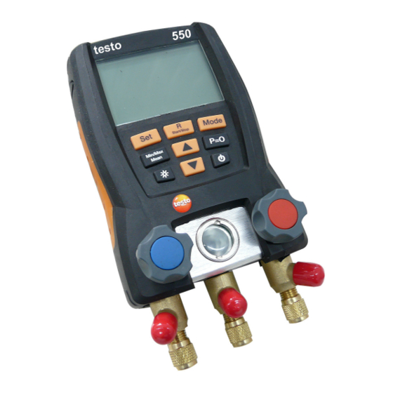 TESTO 550 Instruction Manual