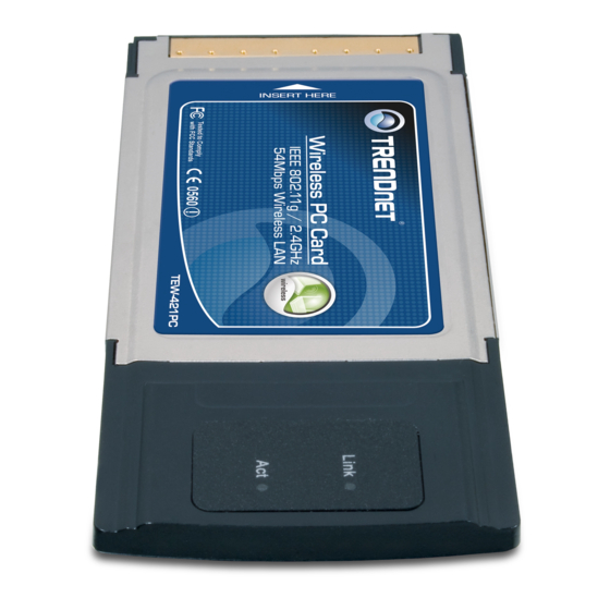 TRENDnet TEW-421PC Quick Installation Manual
