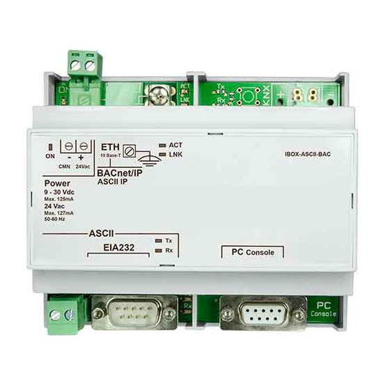 Intesisbox IBOX-ASCII-BAC-A Manuals | ManualsLib