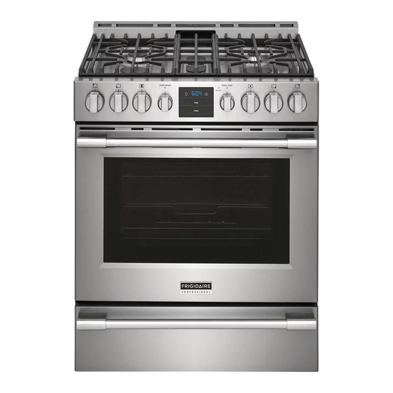 Frigidaire PCFG3078AF Getting Starded Manual