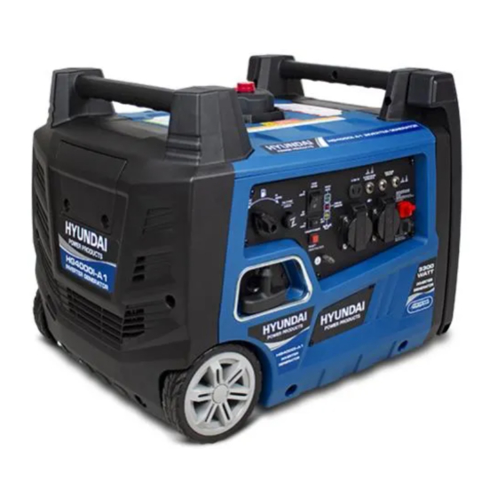 Hyundai power products HG4000l-A1 Original Instructions Manual