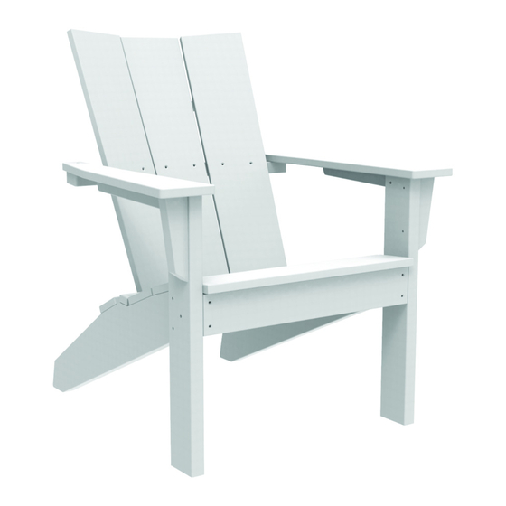 SEASIDE CASUAL FURNITURE COASTLINE MONTEREY ADIRONDACK 310 Assembly Instructions