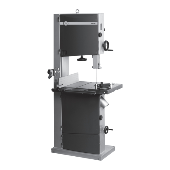 User Manuals: Lindahl & Nermark LBS 500 Wood Bandsaw