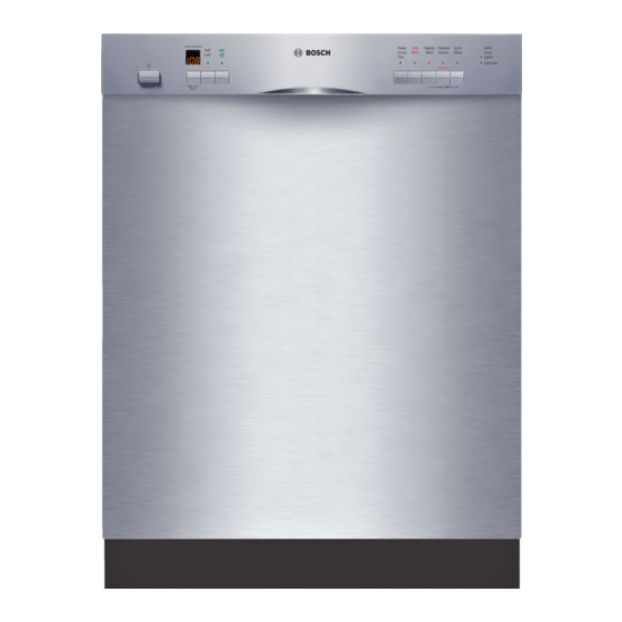 Bosch SHE44C Use And Care Manual
