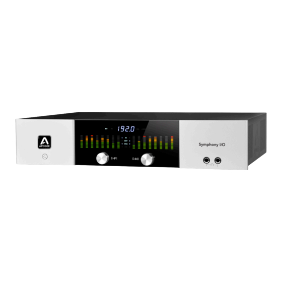 Apogee Symphony I/O User Manual