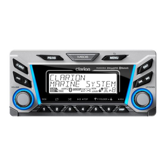 Clarion M606 Owner's Manual & Installation Manual