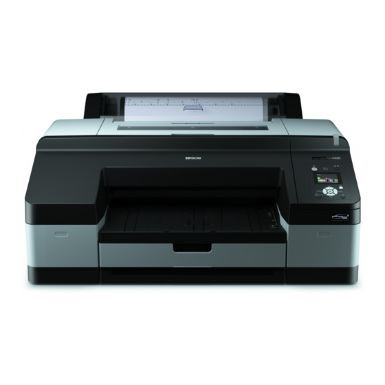 Epson Stylus Pro 4900 Setup Manual