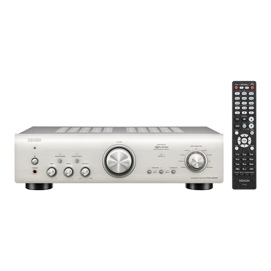 Denon PMA-800 BL Quick Start Manual
