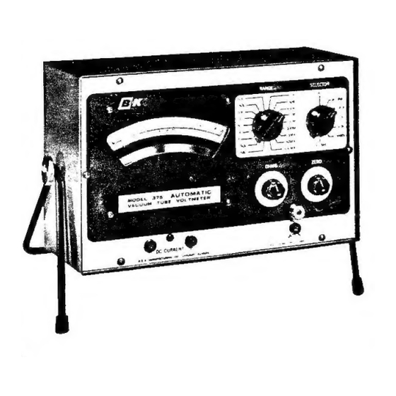 B&K Dynamatic 375 Instruction Manual