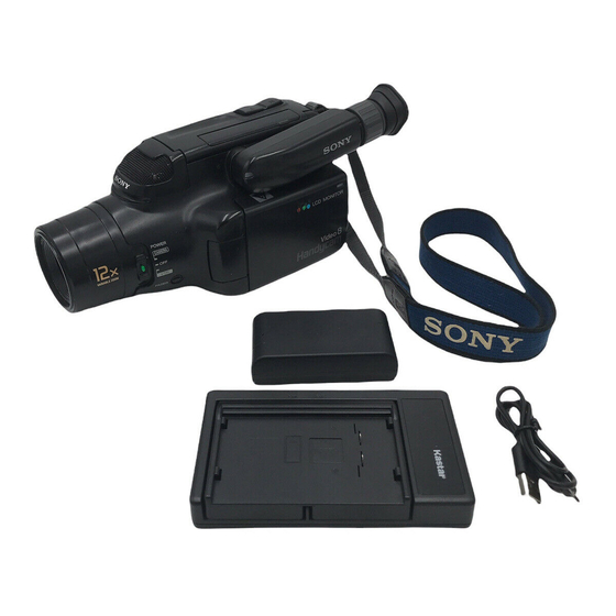 Sony Handycam CCD-FX730V Operation Manual