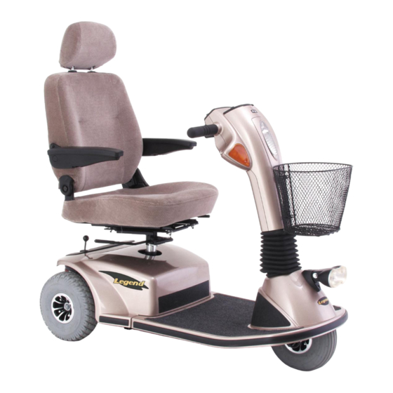 Pride Mobility Legend Classic 3-Wheel Owner's Manual