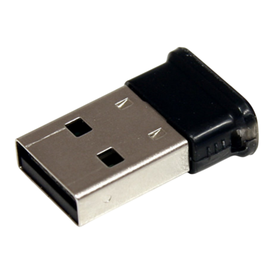 StarTech.com USBBT1EDR2 Instruction Manual