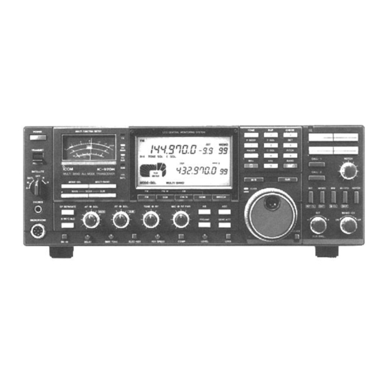 Icom IC-970A Service Manual