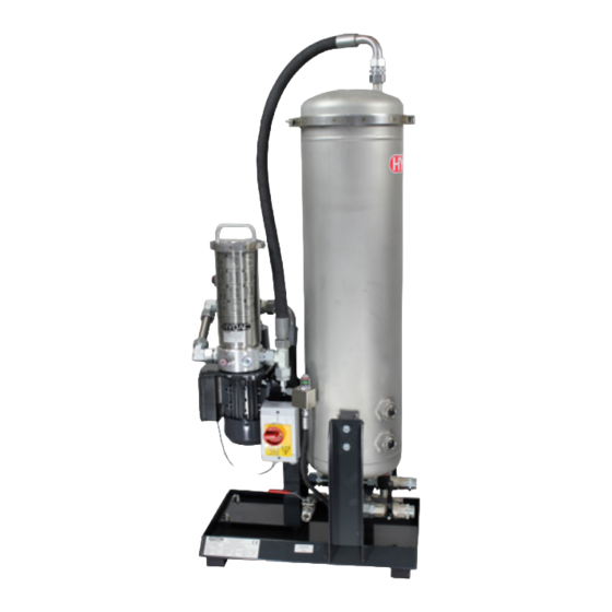 HYDAC FILTER SYSTEMS LowViscosity Unit CoalescerDiesel LVU-CD-40 Installation And Maintenance Instructions Manual