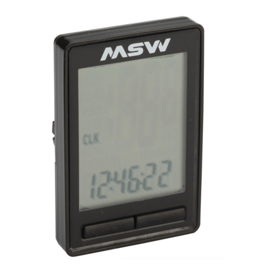 MSW MINIAC CC-200 Instructions