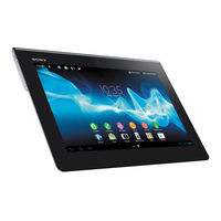 Sony Xperia Tablet SGPT123US/S Startup Manual