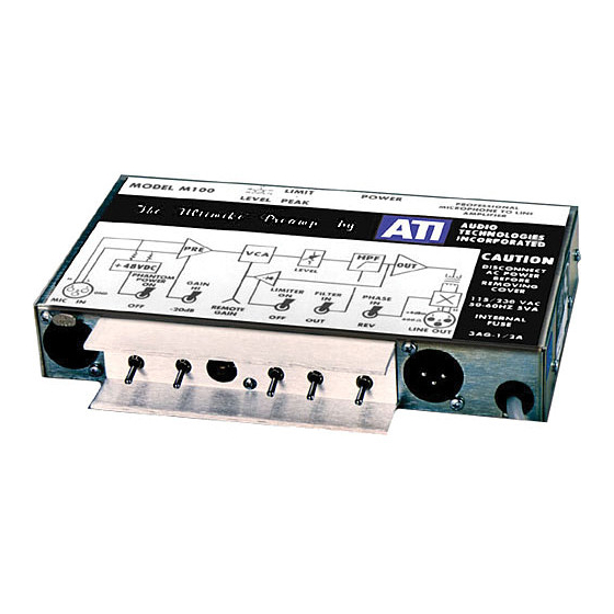 ATI Technologies M100 Operating And Maintenance Manual