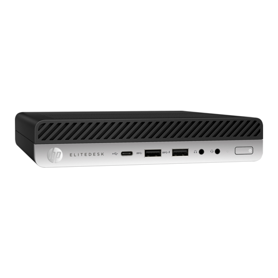 HP EliteDesk 800 G3 Disassembly Instructions Manual