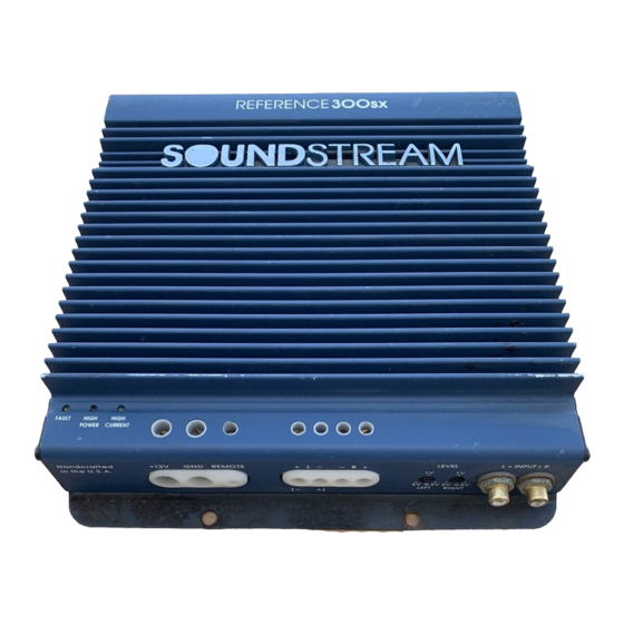 Soundstream REFERENCE 300SX Manuals