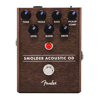 Fender Smolder Acoustic Overdrive User Manual