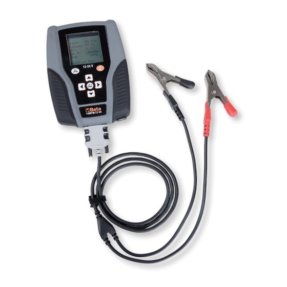 User Manuals: Beta 1498TB/12-24 Digital Battery Tester
