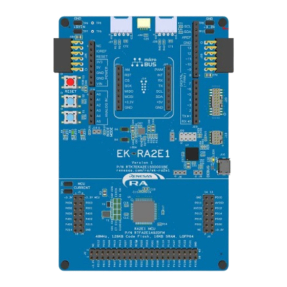 Renesas RA Series Quick Start Manual