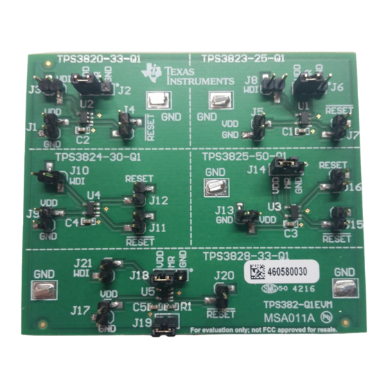Texas Instruments TPS382-Q1EVM User Manual