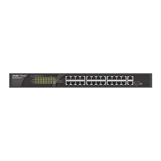 Ruijie RG-ES126S-LP Quick Installation Manual