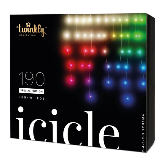 User Manuals: Twinkly ICICLE GENERATION II LED Lights